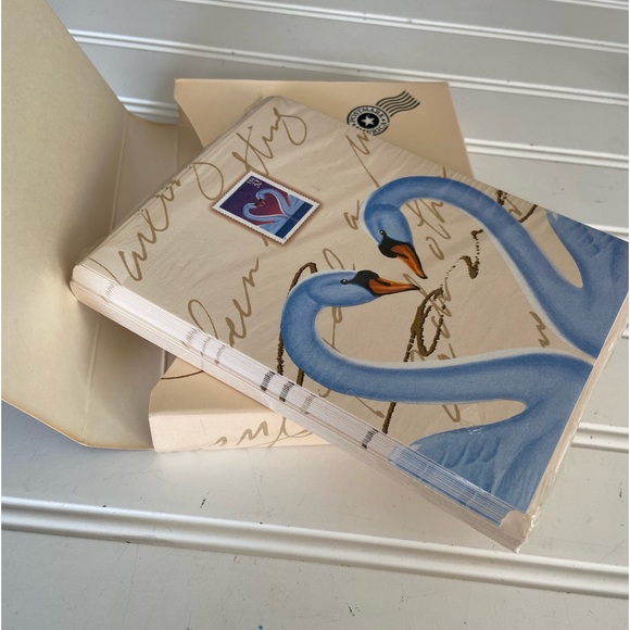 Lot of 2 Boxes 15 Notecards & Envelopes Each USPS Swan New in Package 6 x 4.5" - Picture 4 of 5